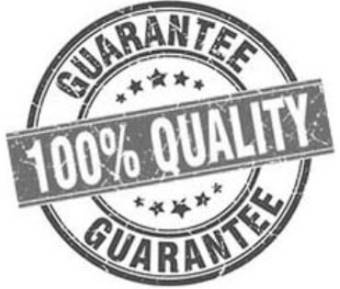 Гарантия 100% качества от производителя