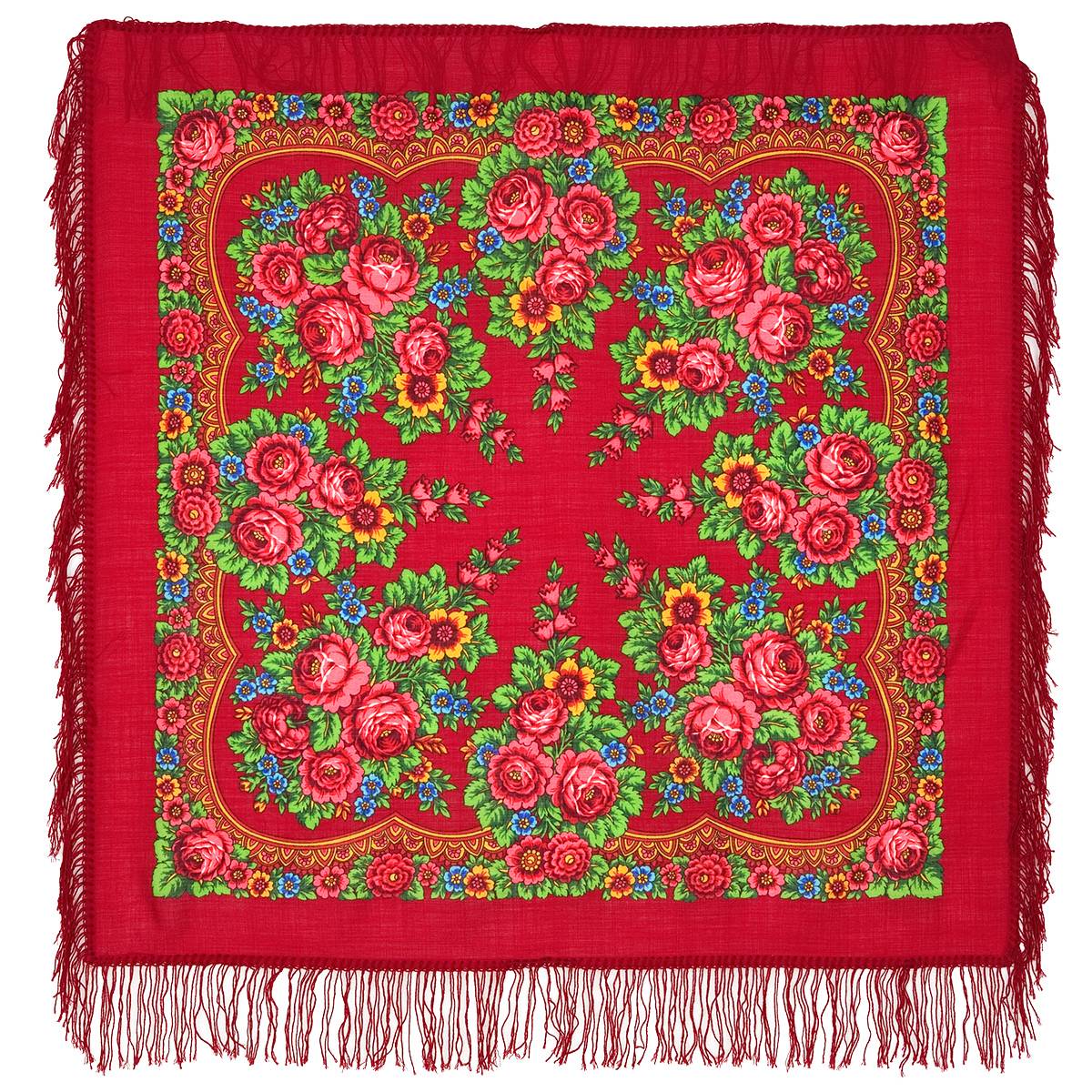 Павловопосадский платок «Матрёшка» 190-5